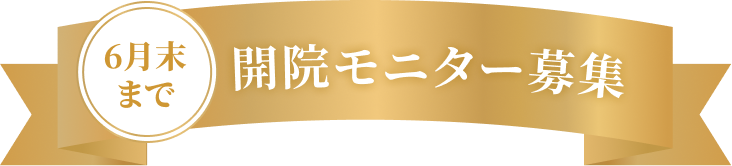 6月末まで 開院モニター募集